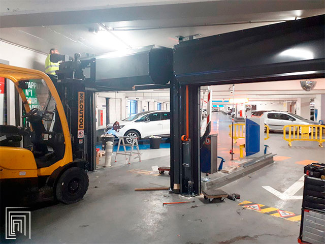 serrande per parcheggi montaggio