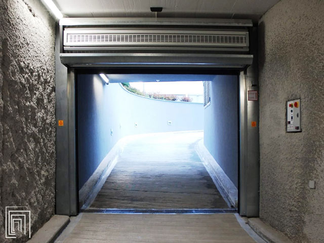 porta avvolgimento garage sotterraneo